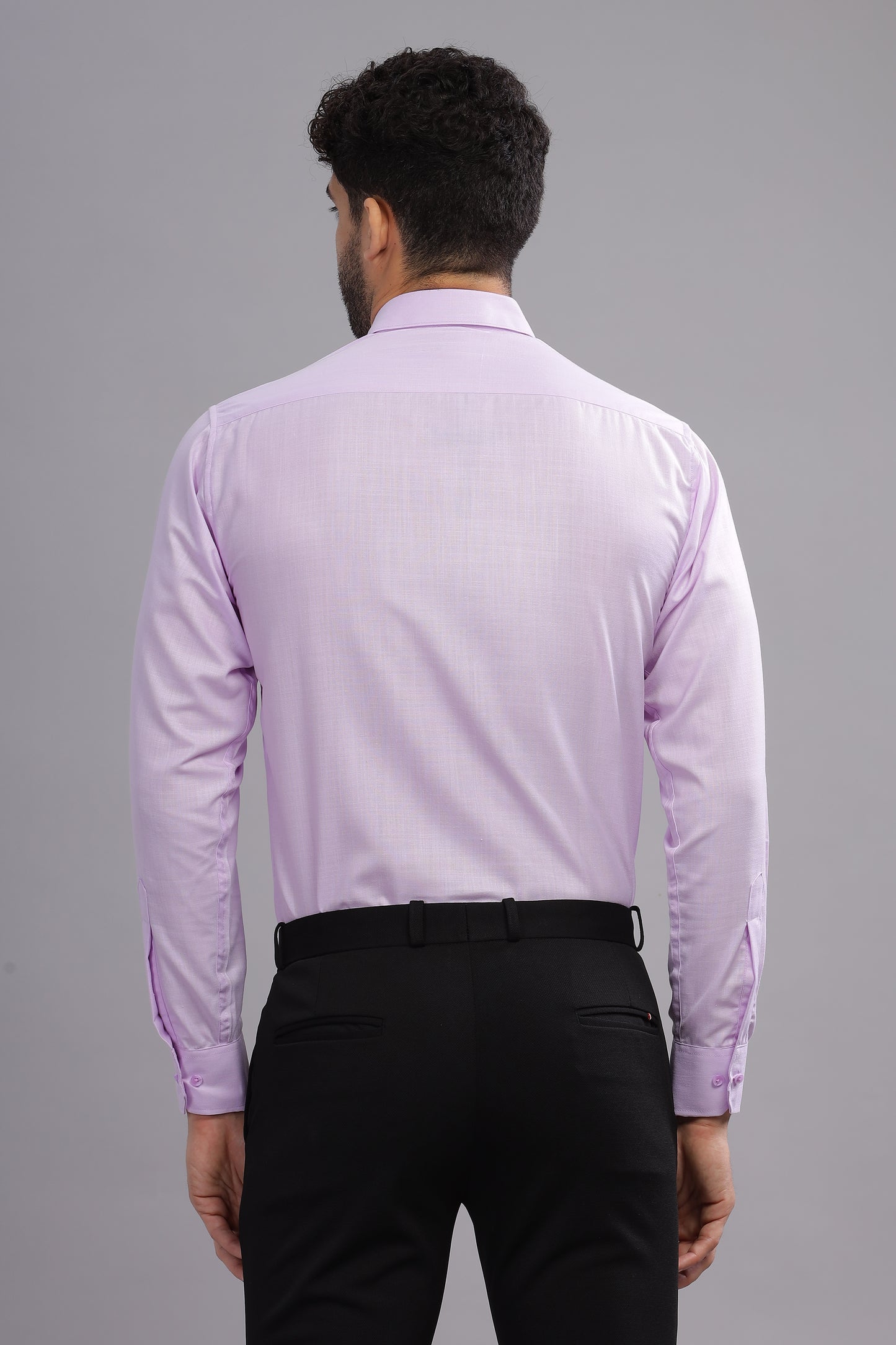 Matte Cuffs lavender shirt for men